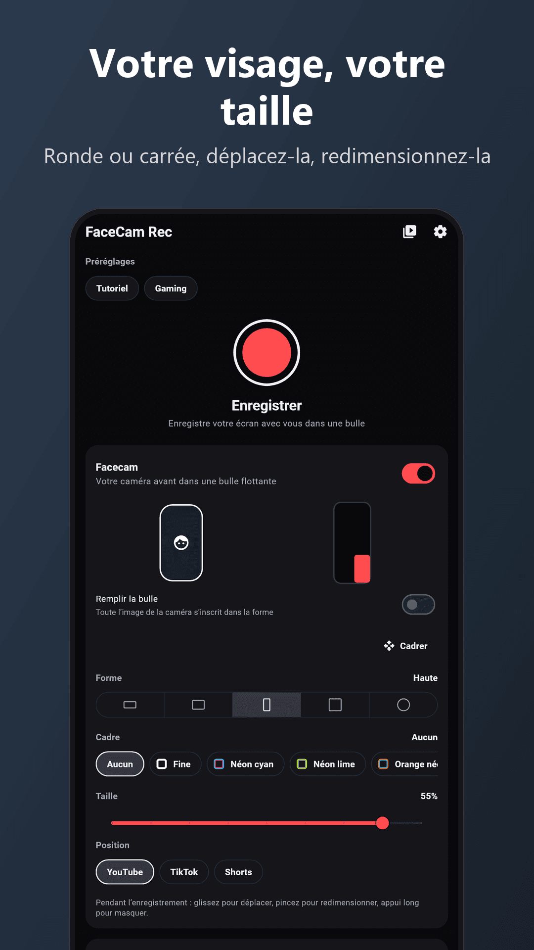 Capture d'écran 3 de FaceCam Rec