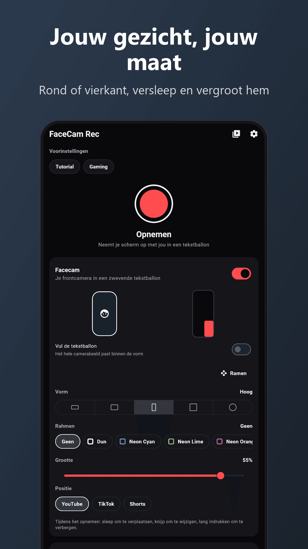 Screenshot 3 van FaceCam Rec