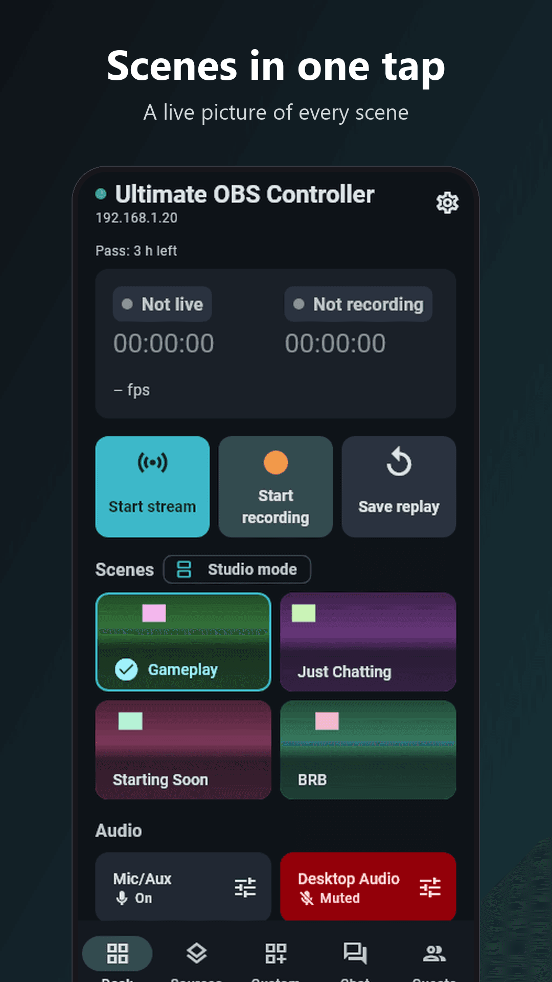 Ultimate OBS Controller screenshot 1