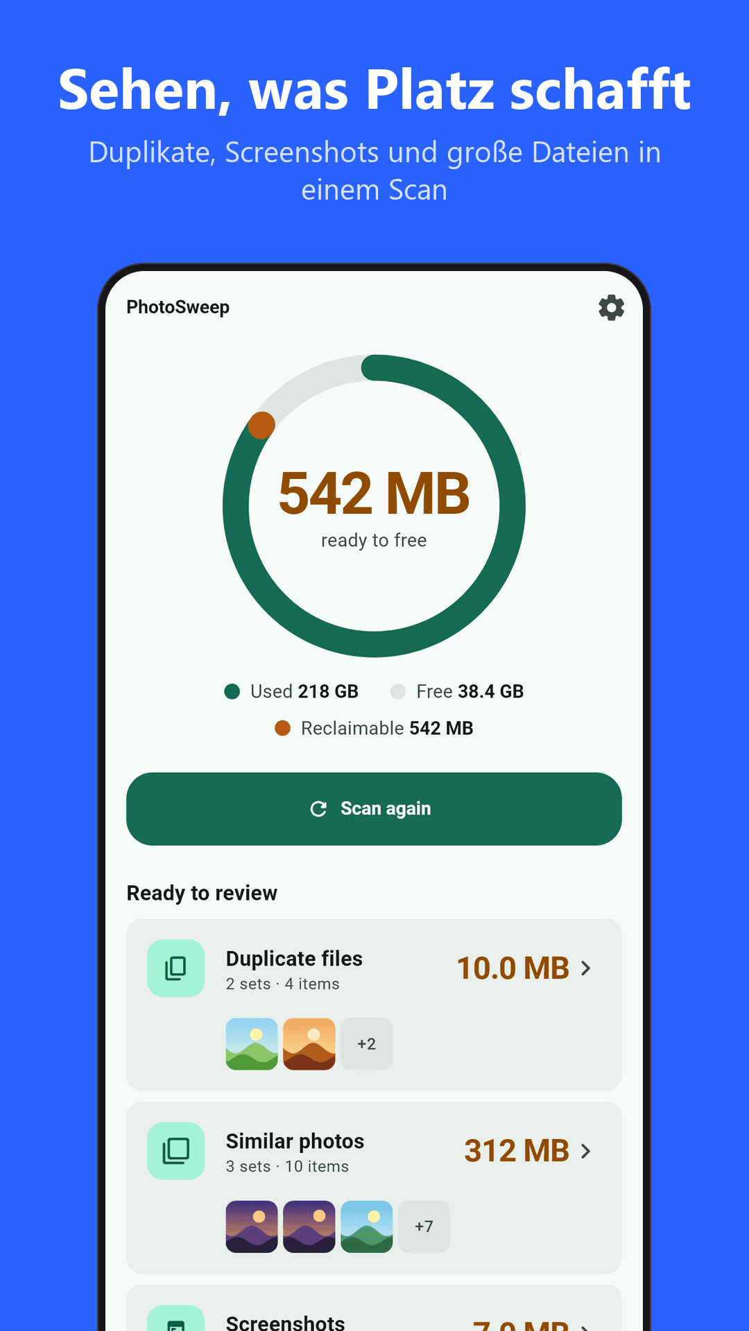PhotoSweep Screenshot 1