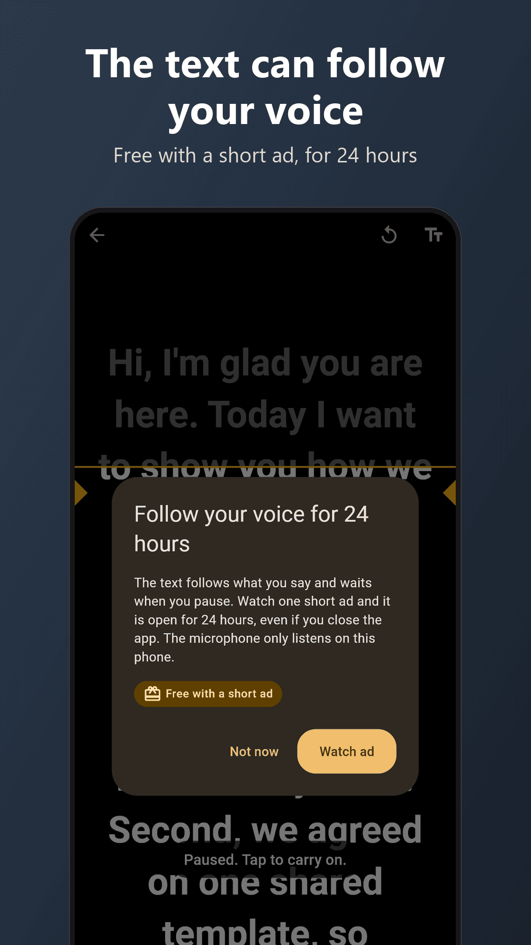 Voice Prompter screenshot 2