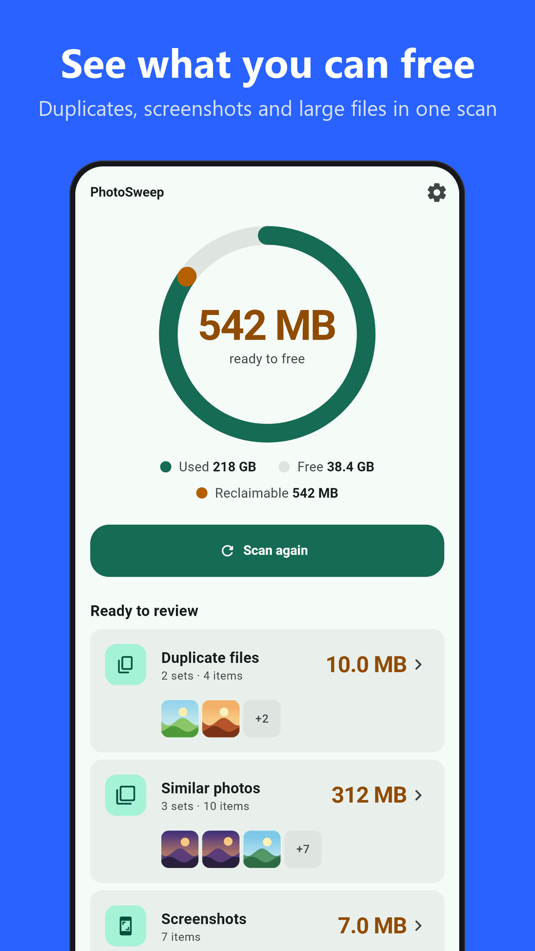 PhotoSweep screenshot 1