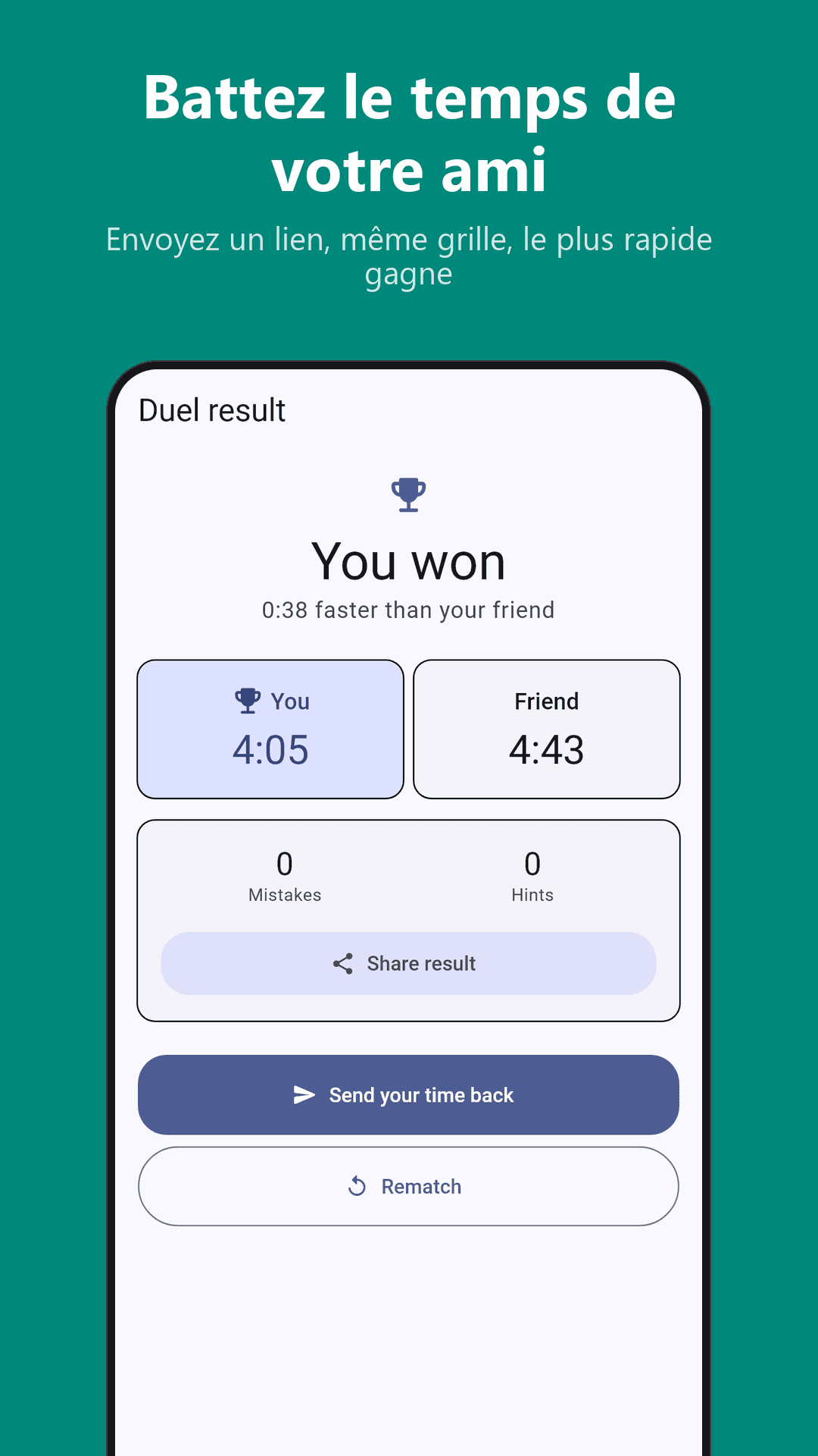 Capture d'écran 4 de Sudoku Duel